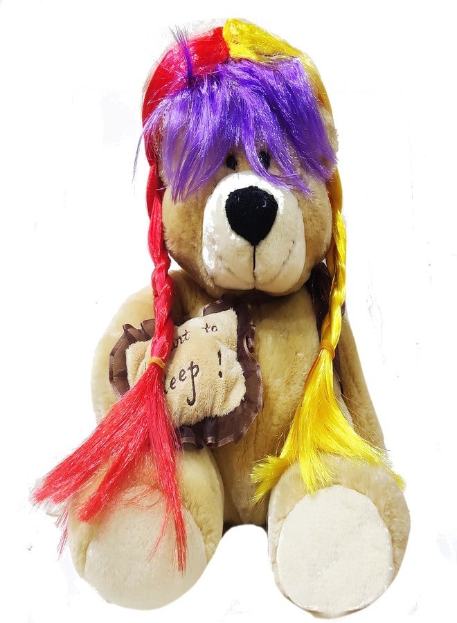 ARTBOX Coloured Braided Hair Wig for Ladies Teenagers and Kids Free Size, Best for Holi and Stage Drama Show - Image 3